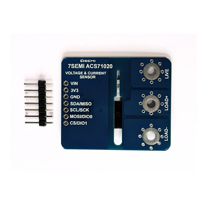 ACS71020 Hall-effect Power Sensing and Overcurrent Detection Breakout -7Semi -Electronic Modules -Breakout Board -Robocraze