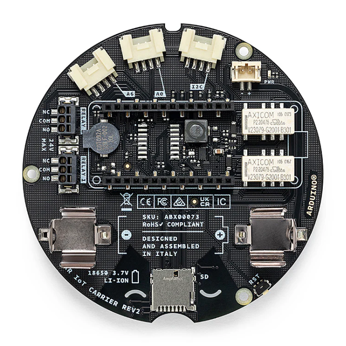 Arduino MKR IoT Carrier Rev2 ABX00073 – Smart board with sensors, & display. -Original Arduino Board -Robocraze