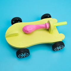Ballon Car DIY handmade kit - DIY Car Kits - Robotic Kits - Robocraze