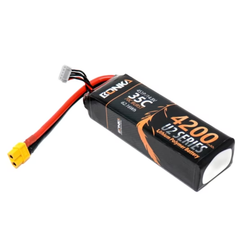 Bonka 4200mAh 35C 14.8V 4S Rechargeable LiPo Battery -Batteries & Power Supply -LiPo Battery -Robocraze