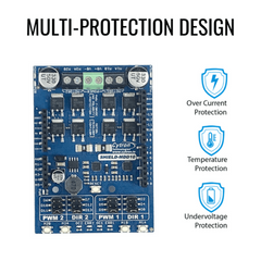 Cytron 10Amp 7V-30V Dual Channel DC Motor Driver Shield for Arduino -Motors & Mechanical -Motor Drivers -Robocraze