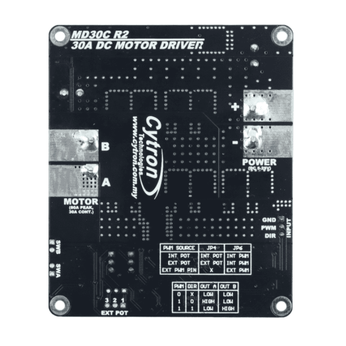 Cytron 30Amp 5V-30V DC Motor Driver -Motors & Mechanical -Motor Drivers -Robocraze