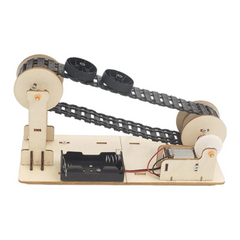 DIY Wooden Conveyor Belt STEM Kit for Kids -STEM toy for kids -Robocraze