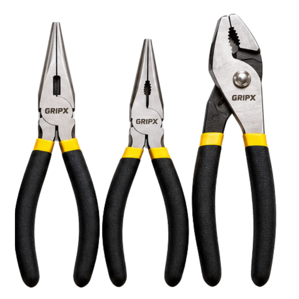 GRIPX 7-Piece Professional Pliers Set Multi-Purpose Hand Tool Kit -Tools & Instruments -Hand Tools -Robocraze