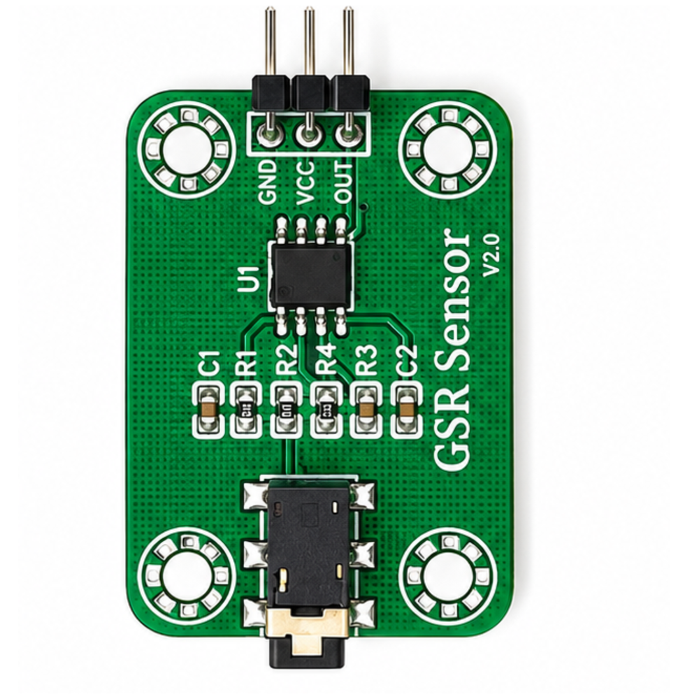 GSR Skin Current Sensor V2.0 - Biofeedback sensor for stress detection. -GSR Sensor -Biomedical Sensor -Robocraze