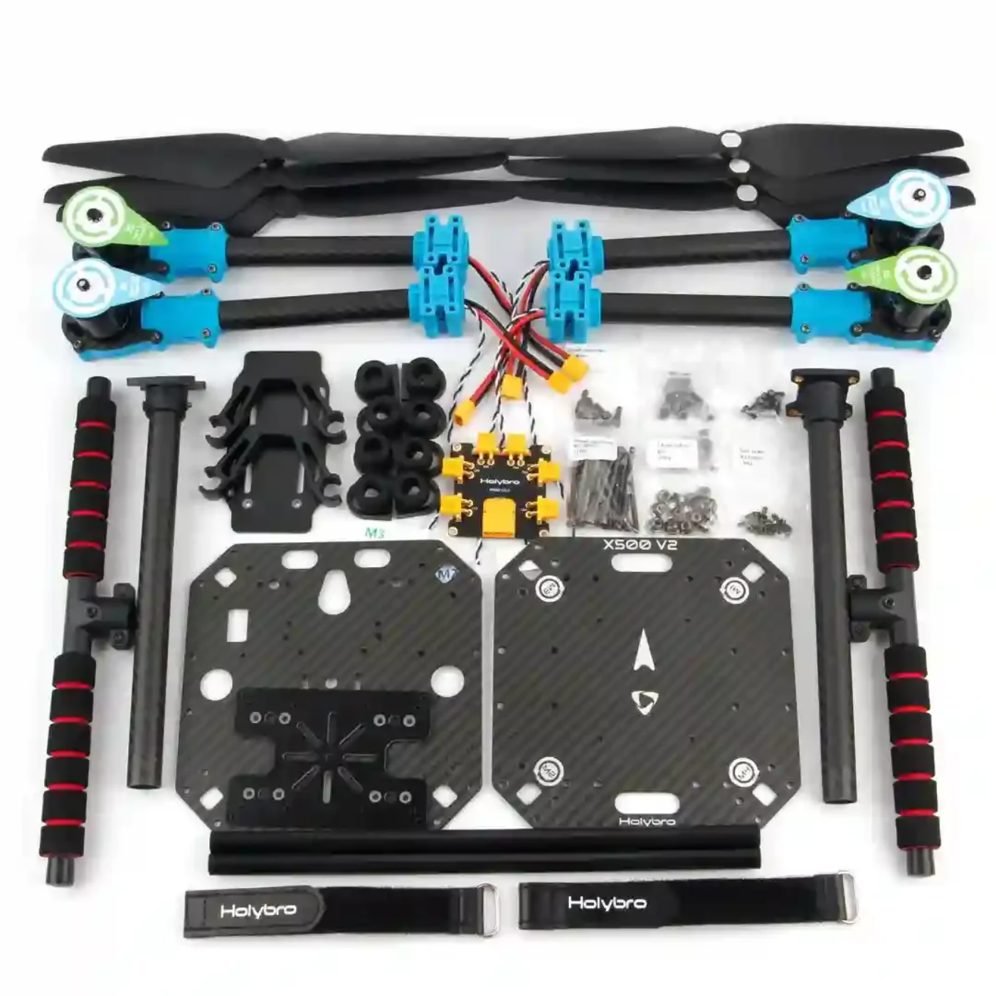 Holybro X500 V2 ARF Lightweight Carbon Fiber Quadcopter Frame Kit -Drone Parts -Drone Frames -Robocraze