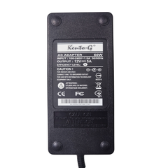Kento-G 12V Power Adapter 5A 60W with 5.5mm DC Plug Standard AC to DC Power Supply -Batteries & Power Supply -AC-DC Converters -Robocraze