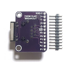 MagJack RJ45 Ethernet Connector Breakout Board -7Semi -Electronic Modules -Breakout Boards -Robocraze