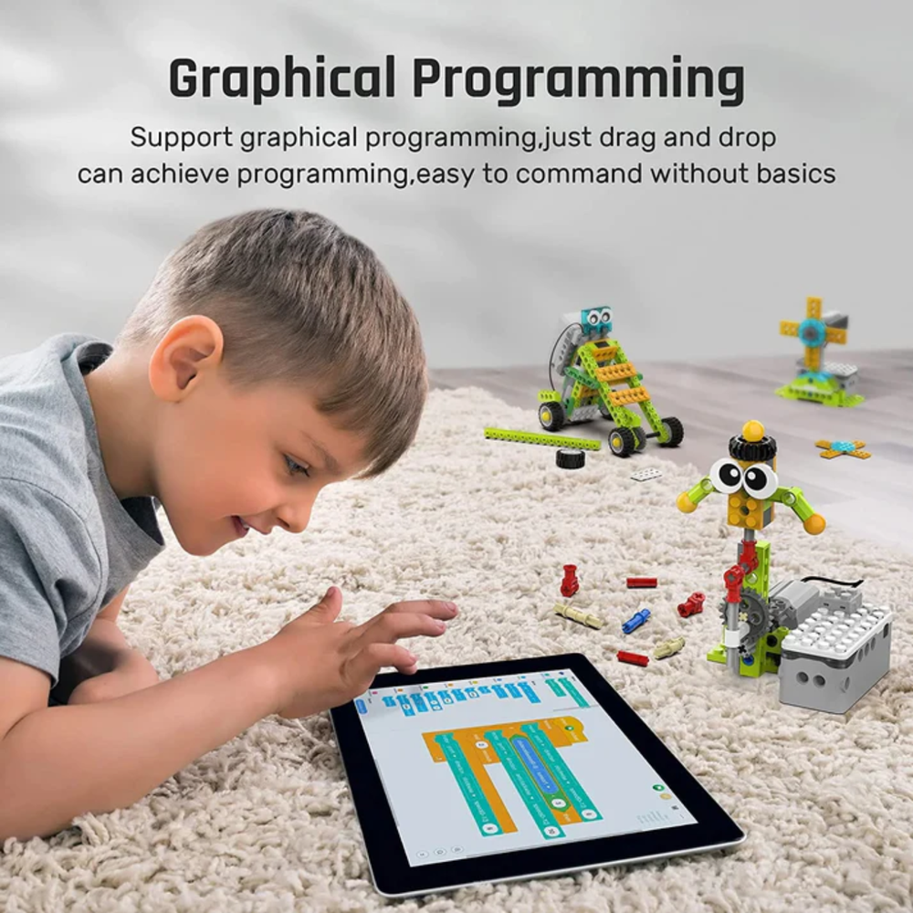 Makerzoid 100 in 1 STEAM Robot Master Educational Toy Set with Programming Building Blocks Course for 6-12 Years -STEM Kits -School Kits -Robocraze