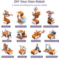 MatataStudio 20-in-1 Creator STEM Kit with 400 Blocks – Versatile DIY Kits, STEM Kits, Robot Kits -Robocraze