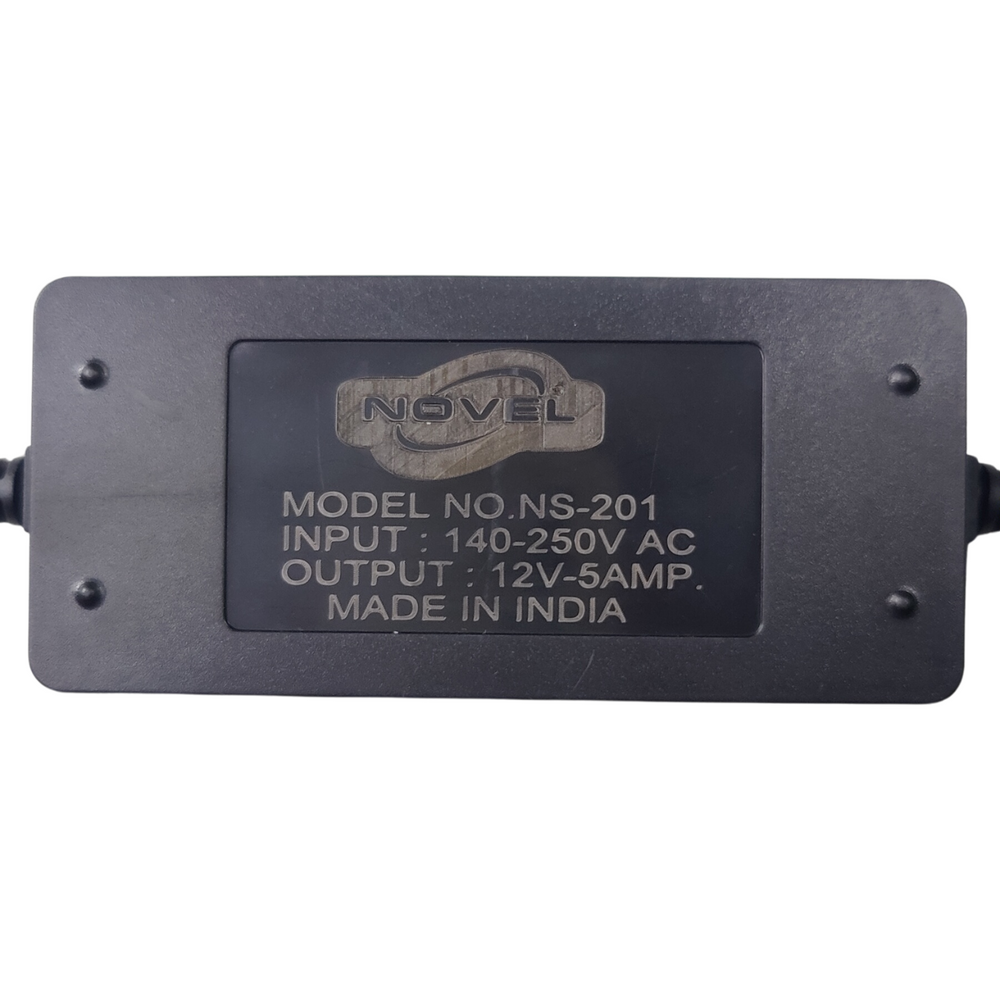 NOVEL 12V 5Amp Industrial Grade SMPS Power Adapter -Batteries & Power Supply -AC-DC Converters -Robocraze