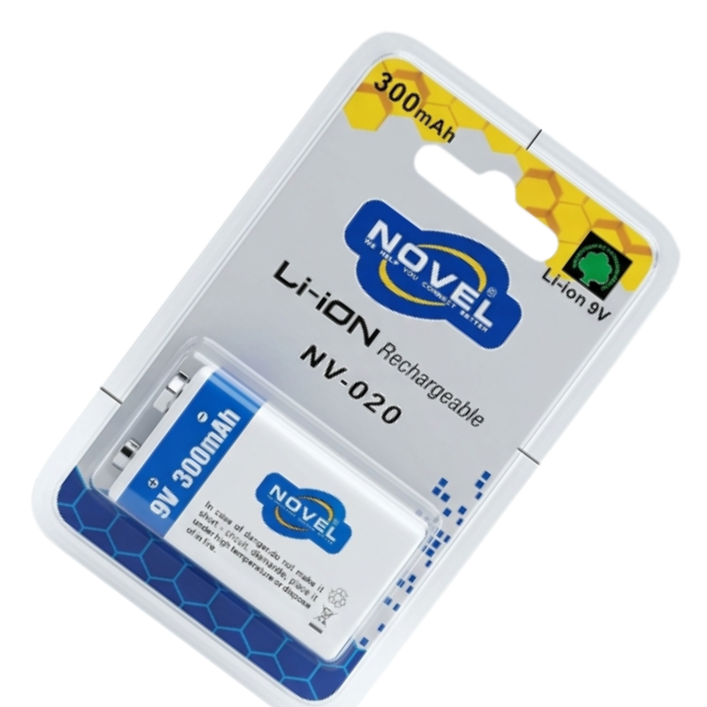 Novel NV 300mAh Li-ion Rechargeable Battery - Li Ion Batteries - Robocraze