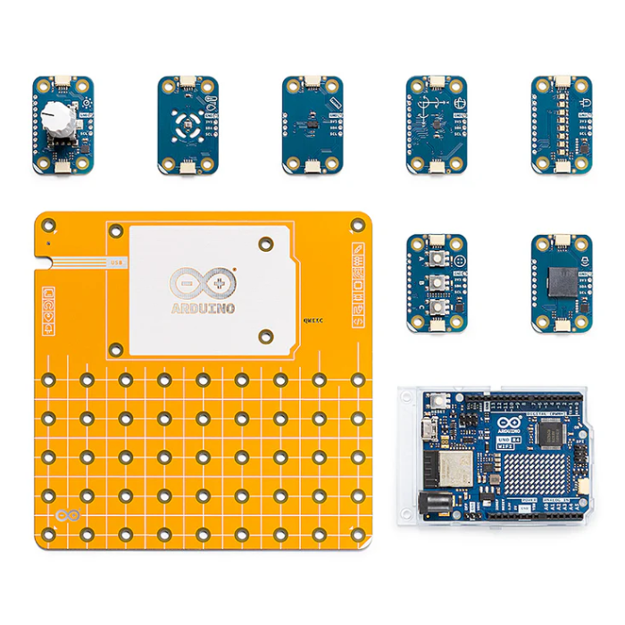 Official Arduino Plug and Make Kit with Arduino Uno R4 wifi – Robocraze