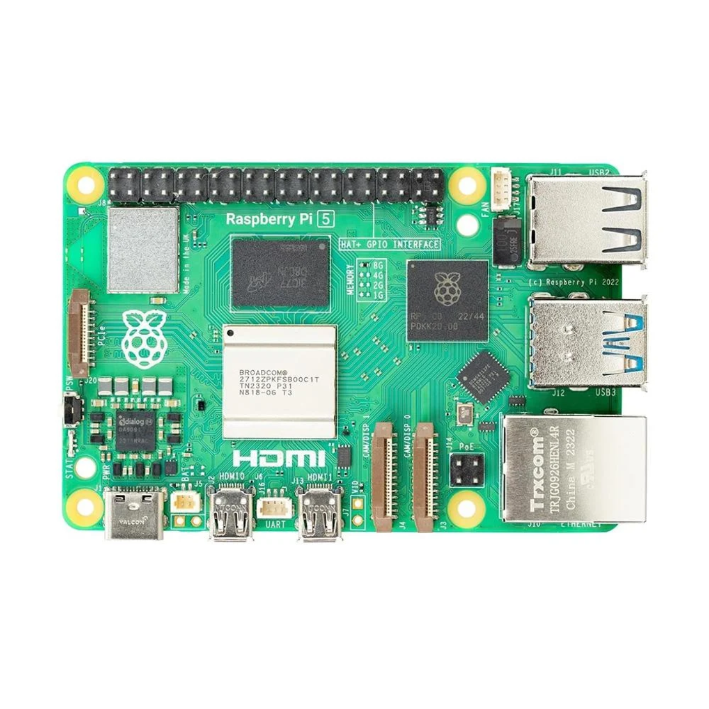 5 Node Raspberry Pi Official Raspberry Pi 5 Model B 1GB RAM – Robocraze