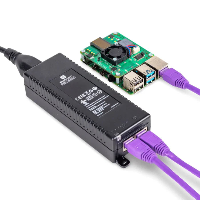 Official Raspberry Pi PoE+ Injector for Raspberry Pi Boards - Raspberry Pi Accessory - Robocraze