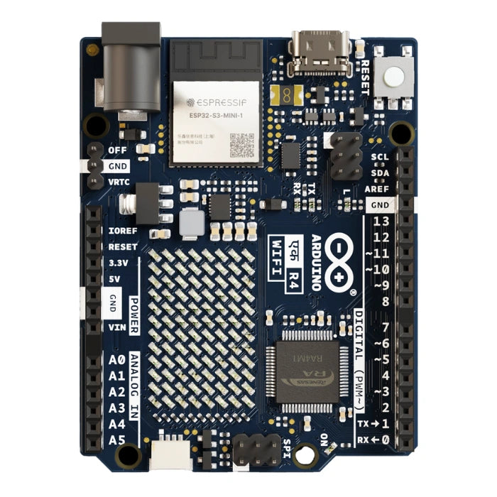 Original Arduino UNO EK R4 WiFi – Advanced board with built-in WiFi for IoT & coding. -Original Arduino Board -Robocraze