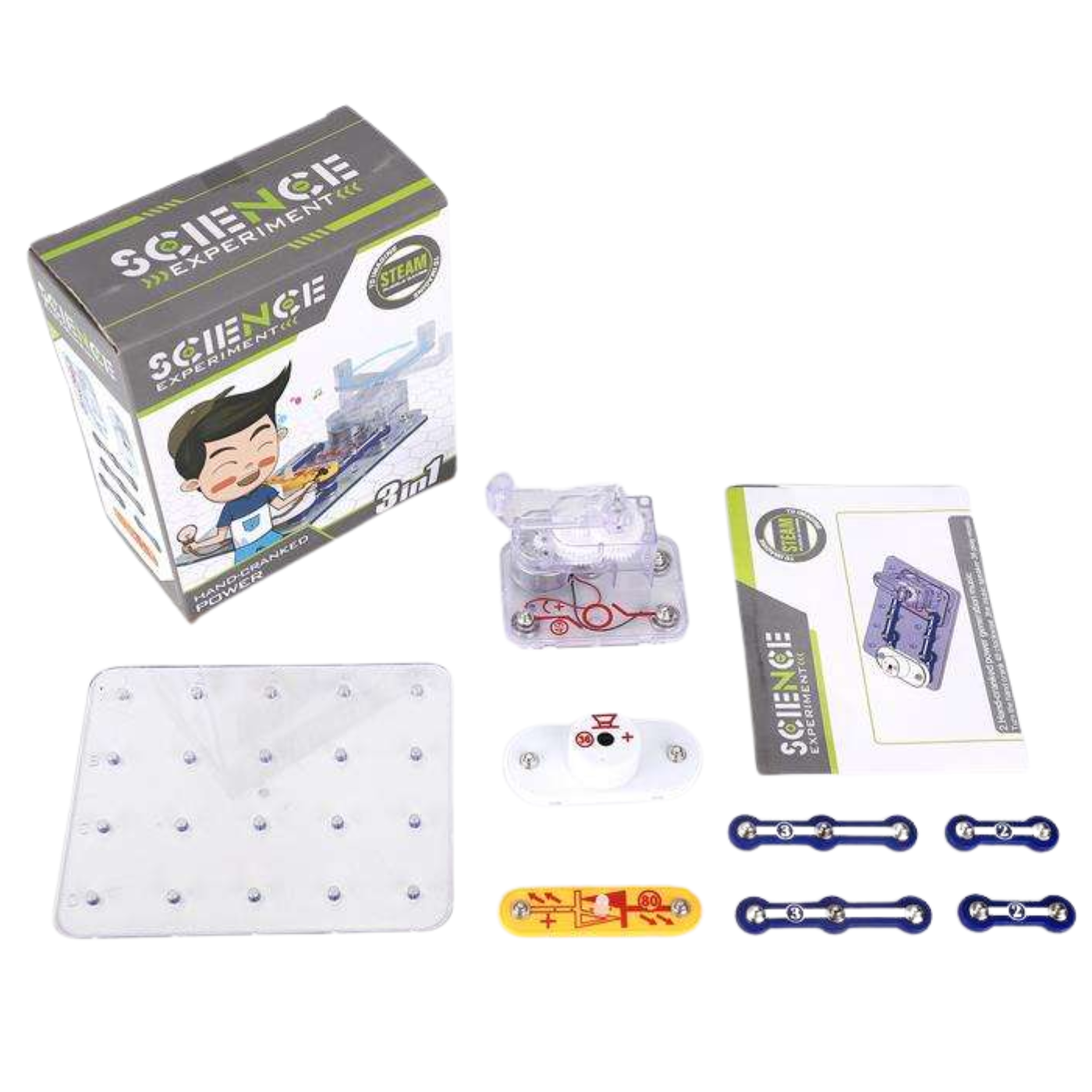 Pludo Human Power Generator STEM Kit - Little Hands, Big Discoveries in Electricity | Grades 1-2 | Ages 6-7 -DIY Kits - Pludo Educational Kits - Robocraze