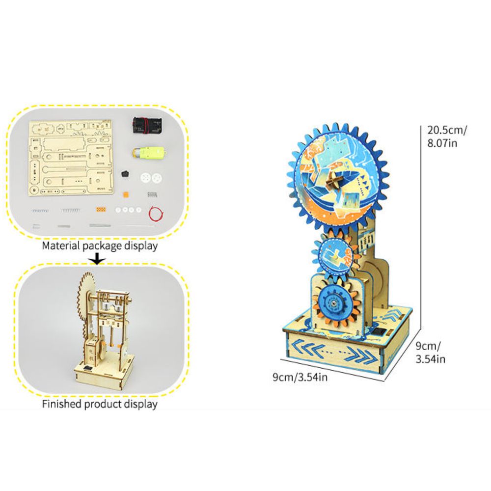 Pludo Internal Combustion Engine Model Educational Toy – Energy Conversion STEM Kit for Ages 11–14 | Grade 6 to 8 -DIY Kit -Pludo Educational Kit -Robocraze
