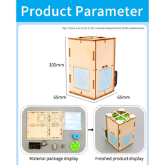 Pludo STEM Air Purifier Kit – DIY Science Kit Learning Toy for Kids 8–11 | Grade 3–5 Air & Filtration Model -Pludo Education Kit -Robocraze