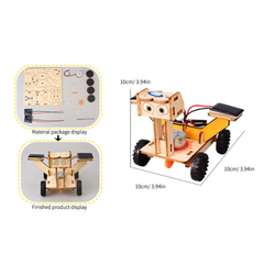 Pludo STEM Moon Rover Kit – DIY Science Experiment Kit for Kids 11–14 | Grade 6–8 Solar Energy Model -Pludo Education Kit -Robocraze