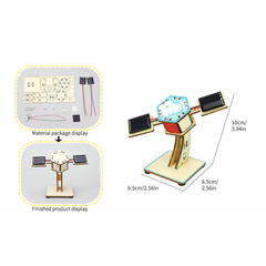 Pludo Spacecraft Educational Toy – Mini Solar Satellite STEM Kit for Age 11–14 | Grade 6 to 8 -DIY Kit -Pludo Educational  Kit -Robocraze