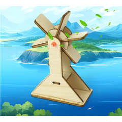 Pludo Water Wheel Hydro Power – DIY STEM Kit for Kids 8–11 | Grade 3–5 Hydroelectric Wheel Project - DIY Kit -Pludo Educational Kit -Robocraze