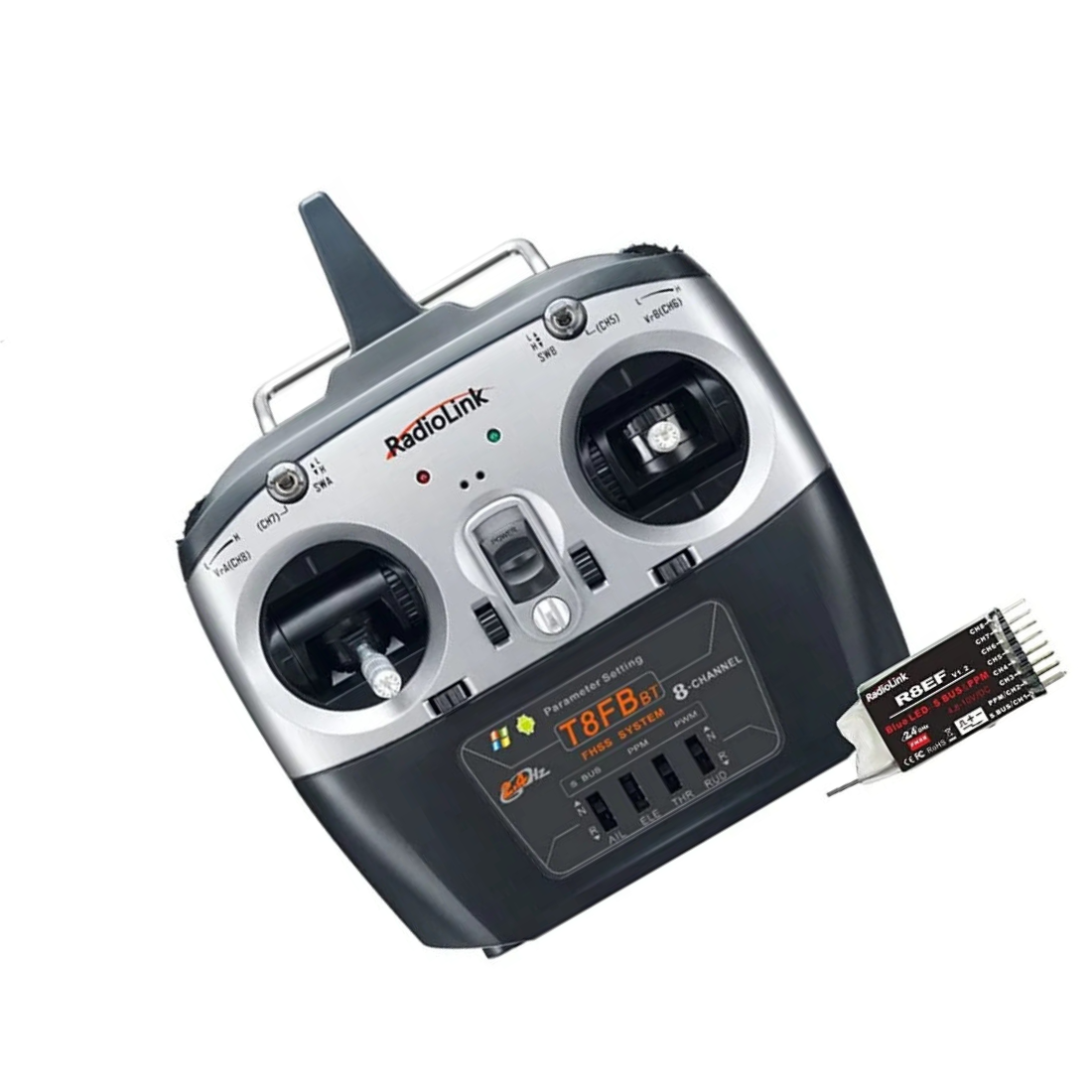 Radiolink T8FB 2.4GHz 8CH RC Transmitter with R8EF -Drone Transmitters & Receivers – RC Remote Control Systems