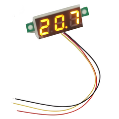 Robocraze 0.28 Inch 0-100V DC Digital Volt Meter 3 Wire - Robocraze