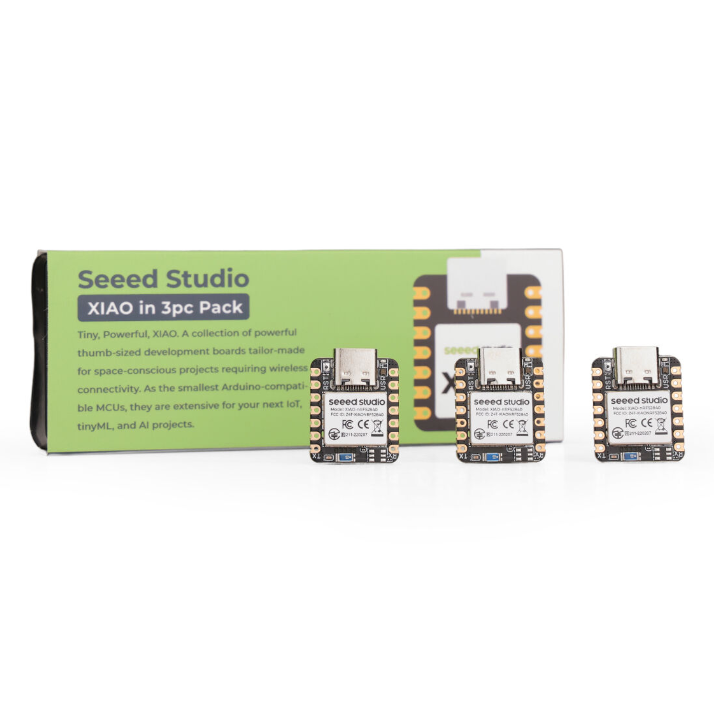 Seeed Studio XIAO nRF52840 Sense Board – 3 Pack -XIAO Series -XIAO Boards -Robocraze