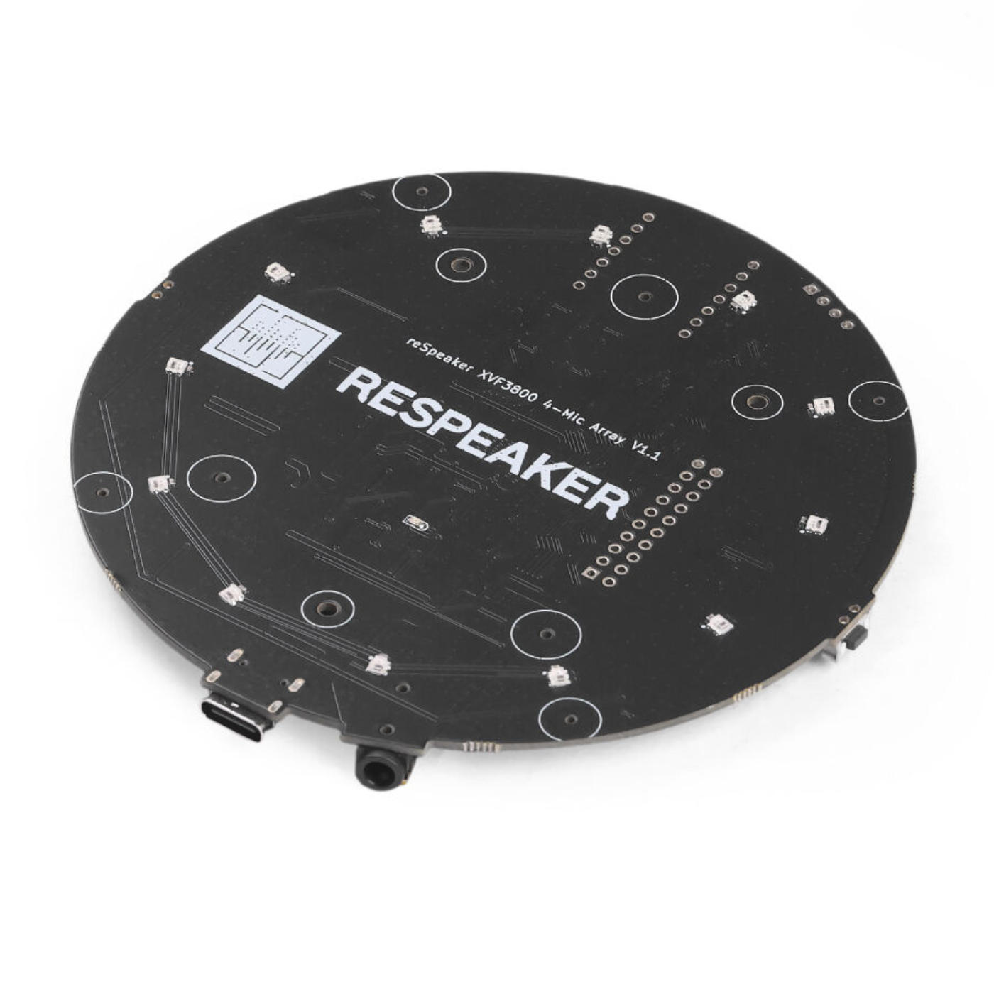 Seeed Studio reSpeaker XMOS XVF3800 – AI 4-Mic Array for Clear Voice in Noisy Environments -Electronic Modules -Audio Components -Robocraze