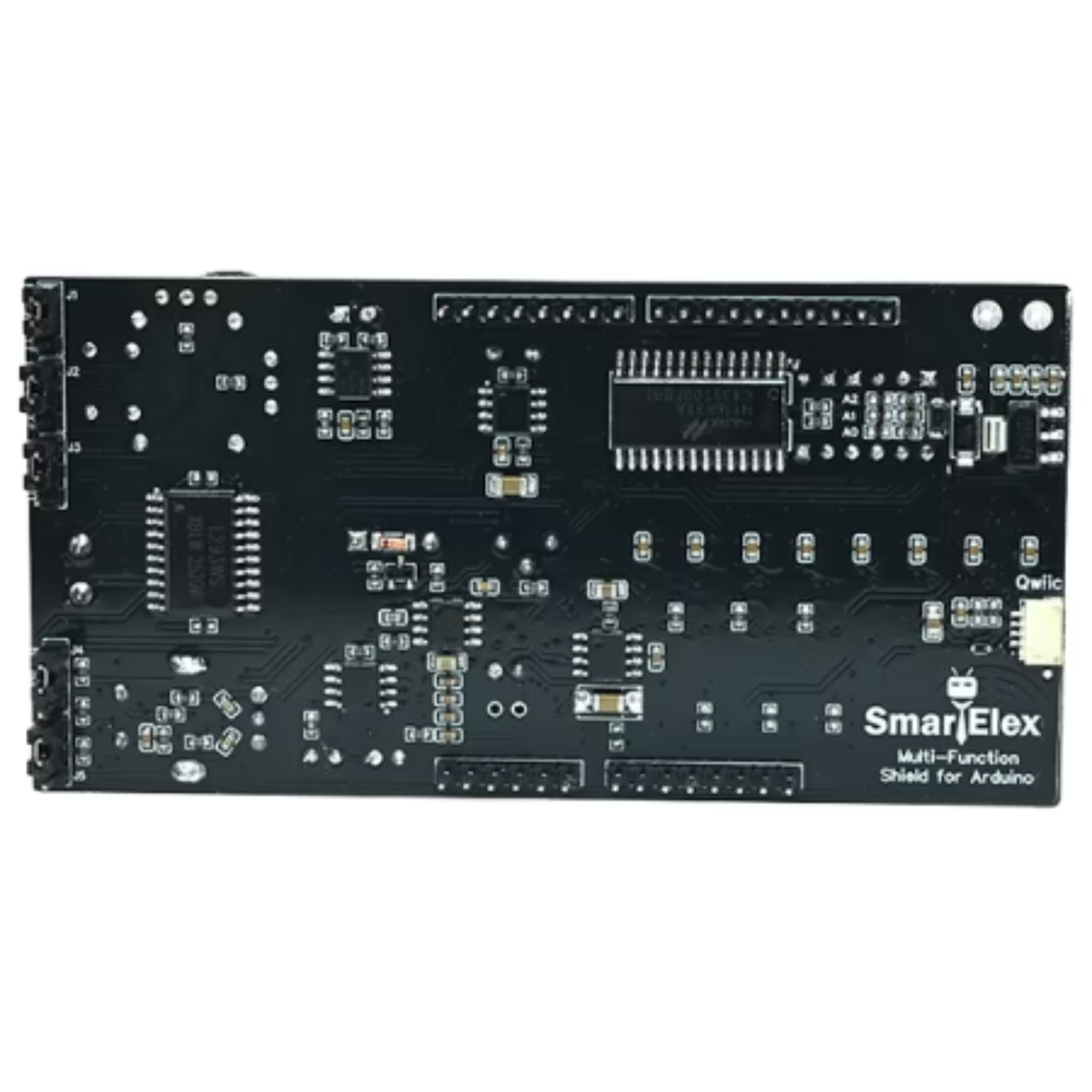 SmartElex Bharat Explorer Shield Compatible with Arduino Uno R3 R4 and Q -Robocraze