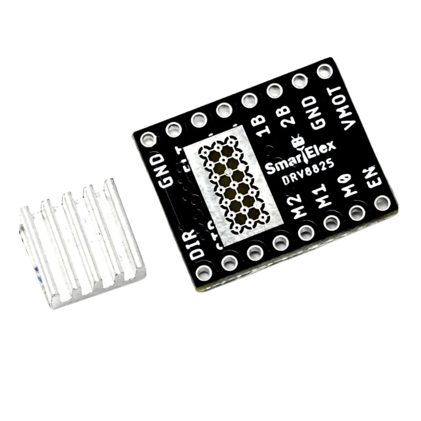 SmartElex DRV8825 Stepper Motor Driver Module with Aluminum Heat Sink -Motors & Mechanical -Motor Drivers -Robocraze