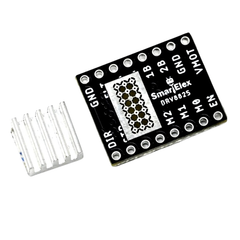 SmartElex DRV8825 Stepper Motor Driver Module with Aluminum Heat Sink -Motors & Mechanical -Motor Drivers -Robocraze