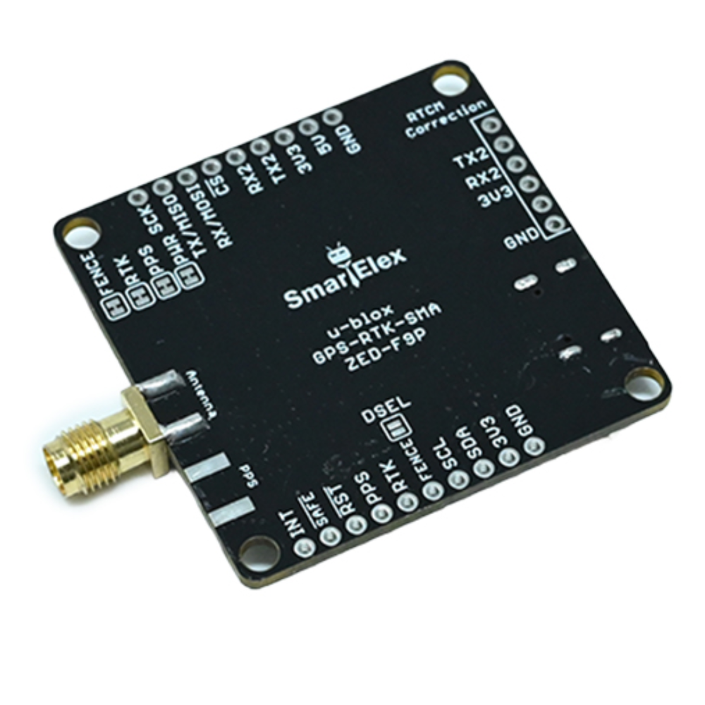 SmartElex GPS-RTK Board SMA ZED-F9P-02B - IOT & WIireless - GSM, GPS, GPRS - Robocraze