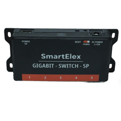 SmartElex Industrial 5P Gigabit Ethernet Switch Full-Duplex 10/100/1000M- Robocraze