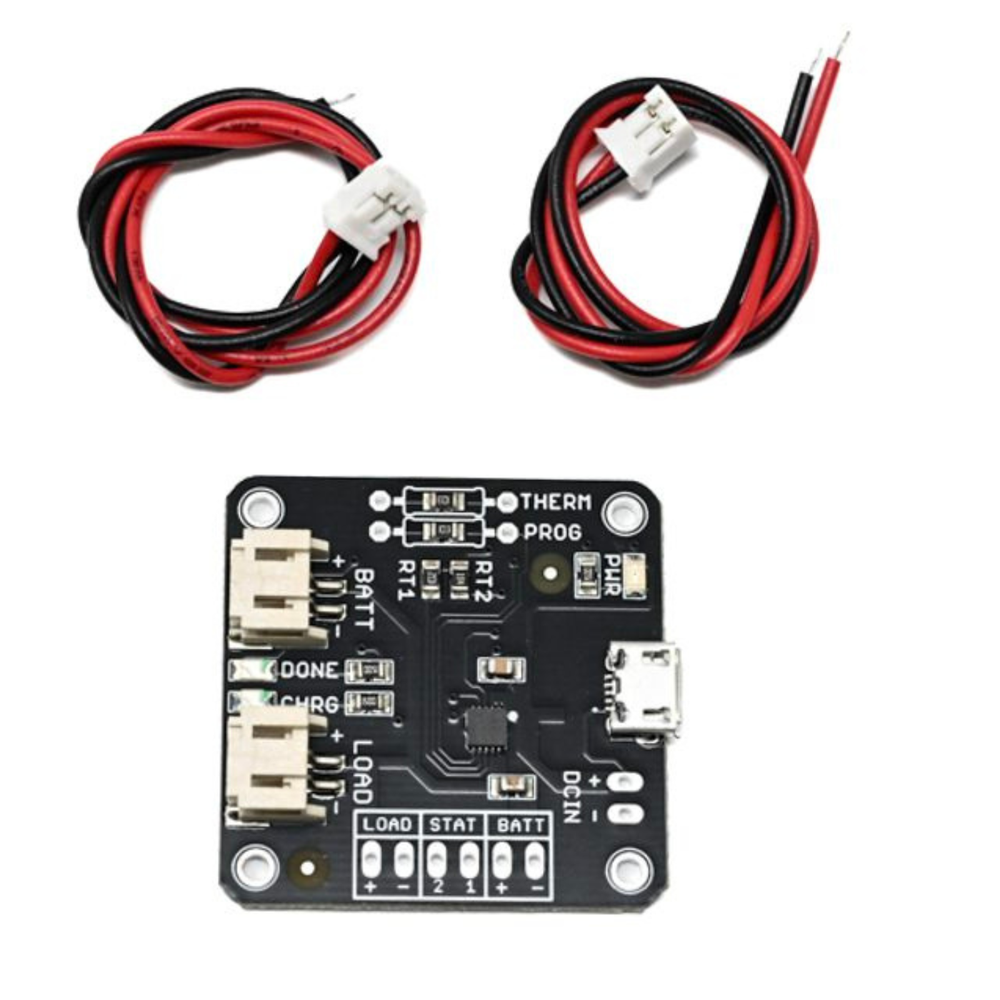 SmartElex MCP73833 USB Li-ion-Li-Poly Battery Charger Module -Batteries & Power Supply -Battery Chargers -Robocraze