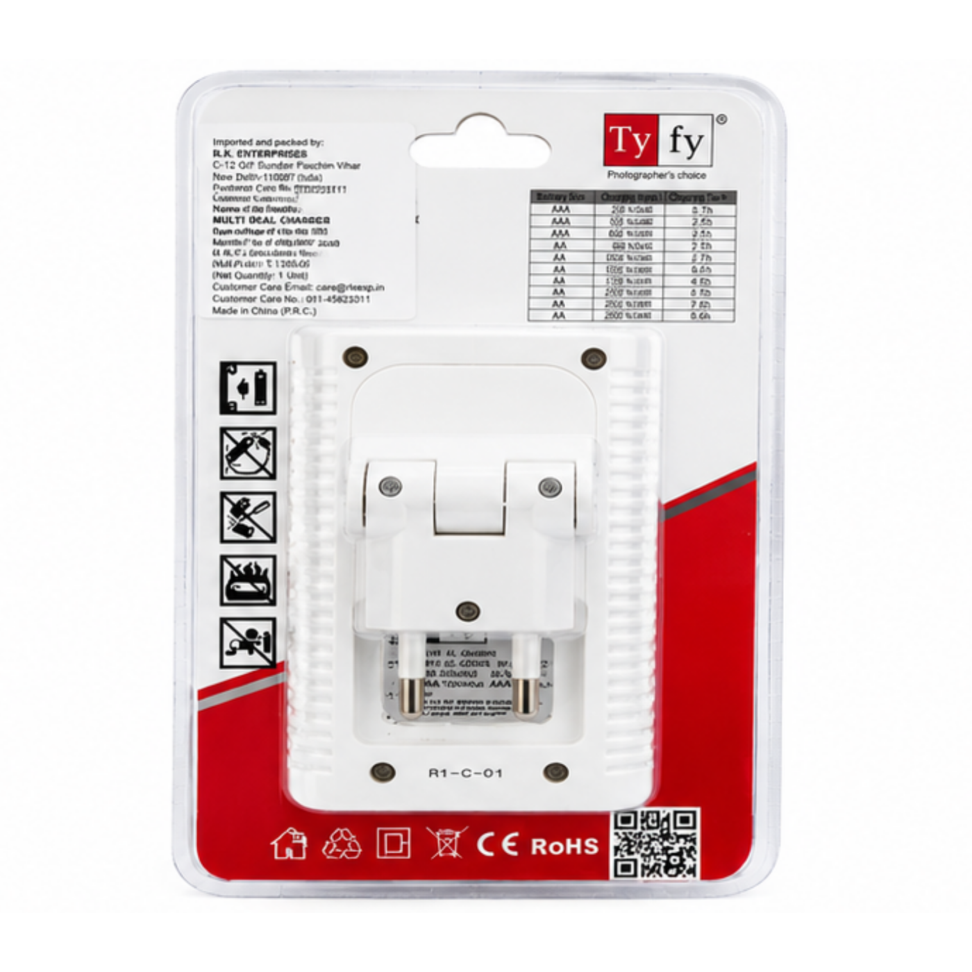 TYFY Multi Charger X2 with 9V Battery Option -Batteries & Power Supply -Battery Charger -Robocraze