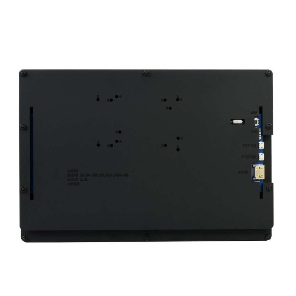 Waveshare 10.1-Inch 1280×800 HDMI IPS Capacitive Touchscreen LCD (B) Display with Case -Displays -LCD Displays -Robocraze