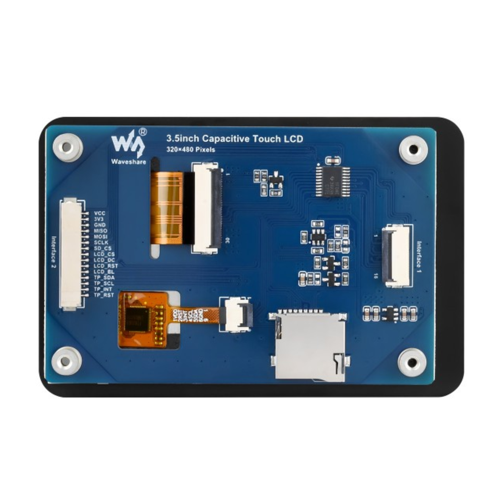 Waveshare 3.5inch Capacitive Touch LCD IPS Display Module 320×480 -Display Modules -LCD Display -Robocraze