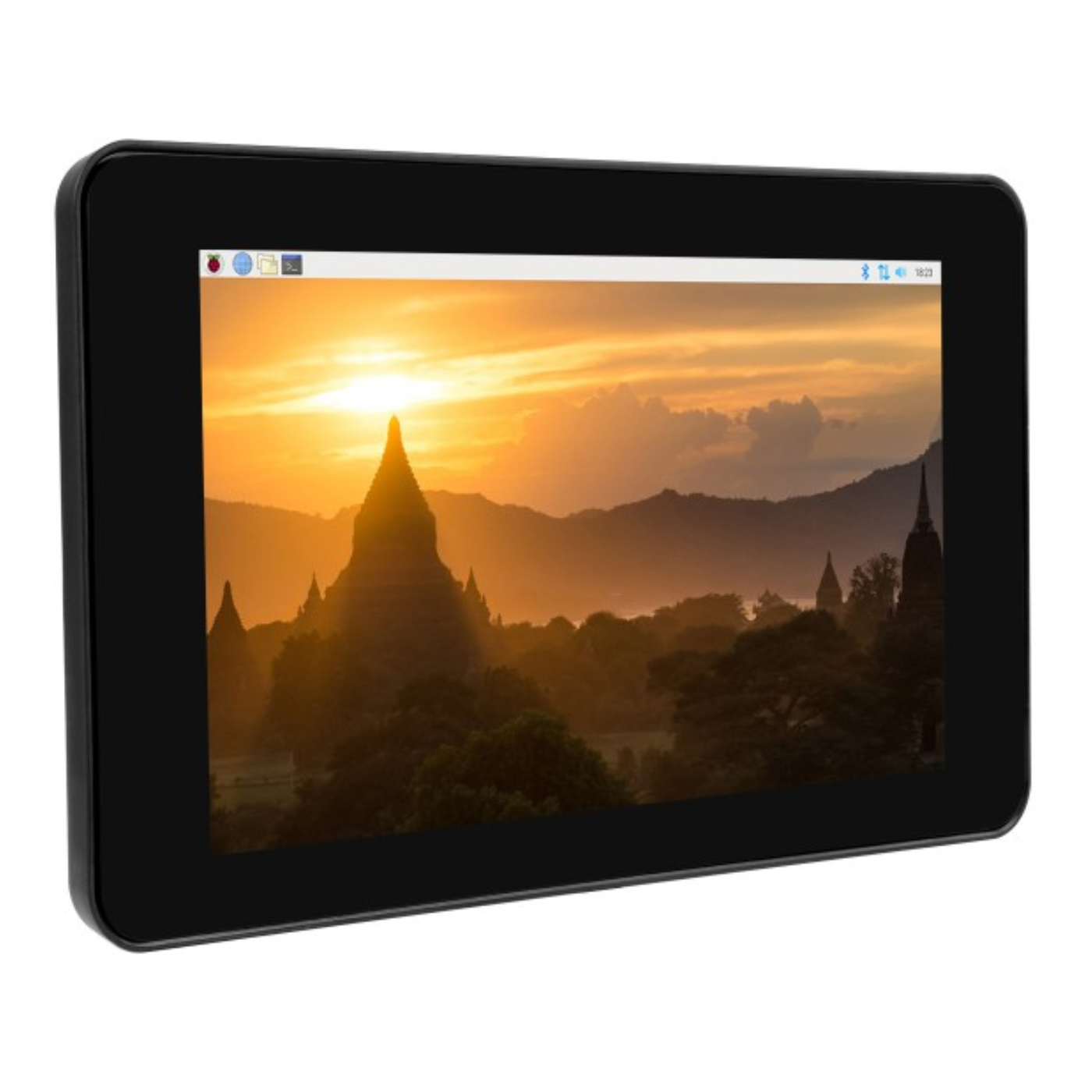 Waveshare 7-Inch 1024×600 DSI IPS Capacitive Touchscreen LCD Display for Raspberry Pi with Protection Case -LCD Displays -Displays -Robocraze