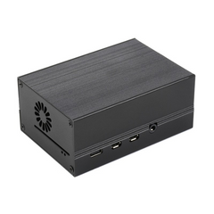 Waveshare Aluminum Cooling Case for Pi 4 with Fan -Raspberry Pi -Raspberry Pi Case -Robocraze