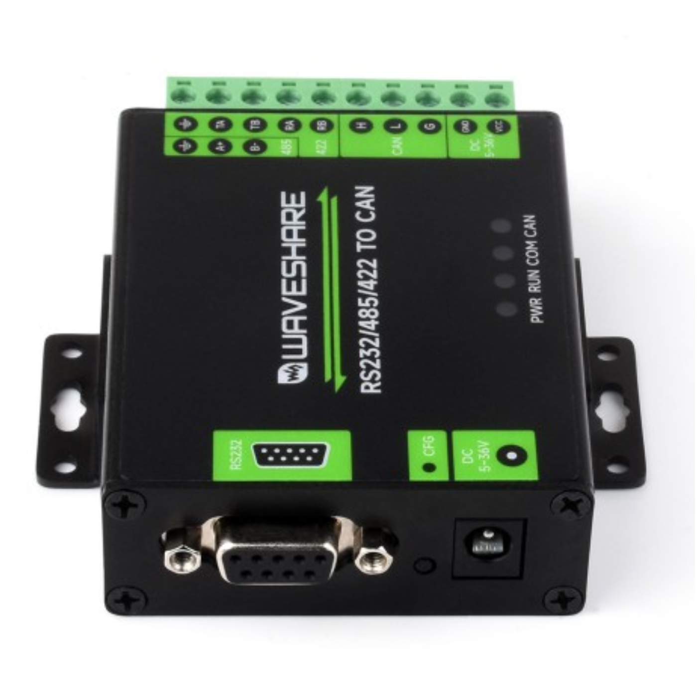 Waveshare Industrial RS232/RS485/RS422 to CAN Isolated Converter with Modbus RTU Support -Data Converters -Robocraze