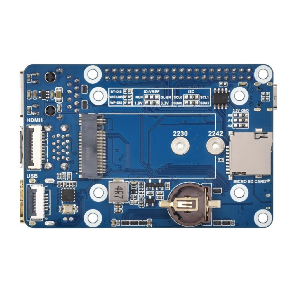 Waveshare Mini Base Board (B) for Raspberry Pi Compute Module 5 – Base Board Only -Raspberry Pi -Boards Raspberry Pi -Robocraze