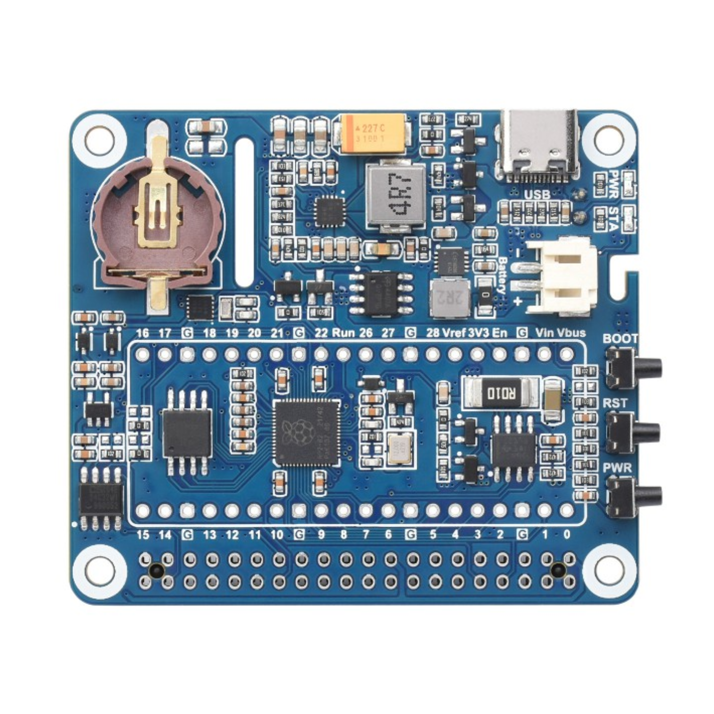 Waveshare Power Management HAT (B) for Raspberry Pi – Power Management Module -Raspberry Pi -Raspberry Pi Hats -Robocraze