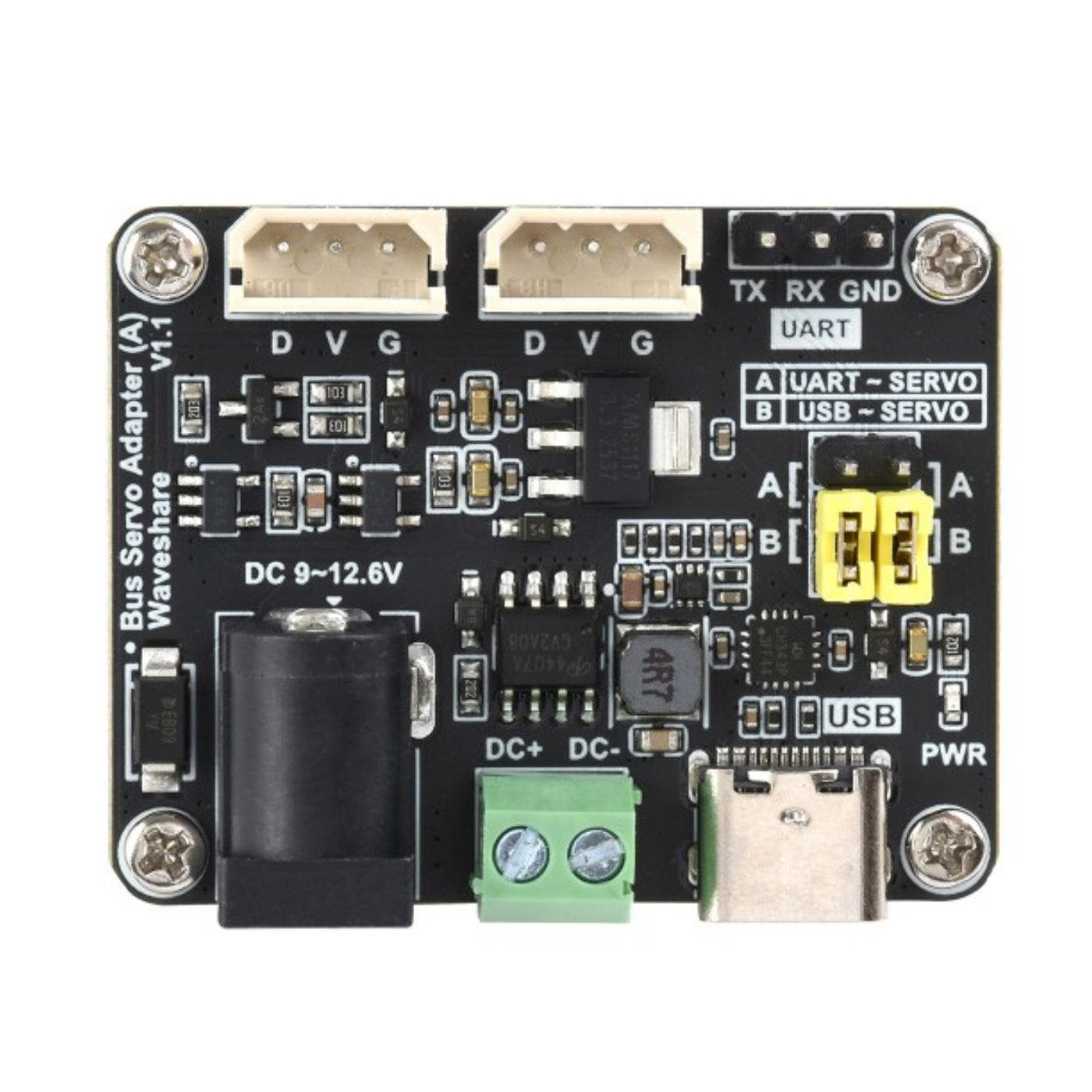 Waveshare Serial Bus Servo Control Board for ST/SC Series Servos with Integrated Power Supply -Motors & Mechanical -Motor Drivers -Robocraze