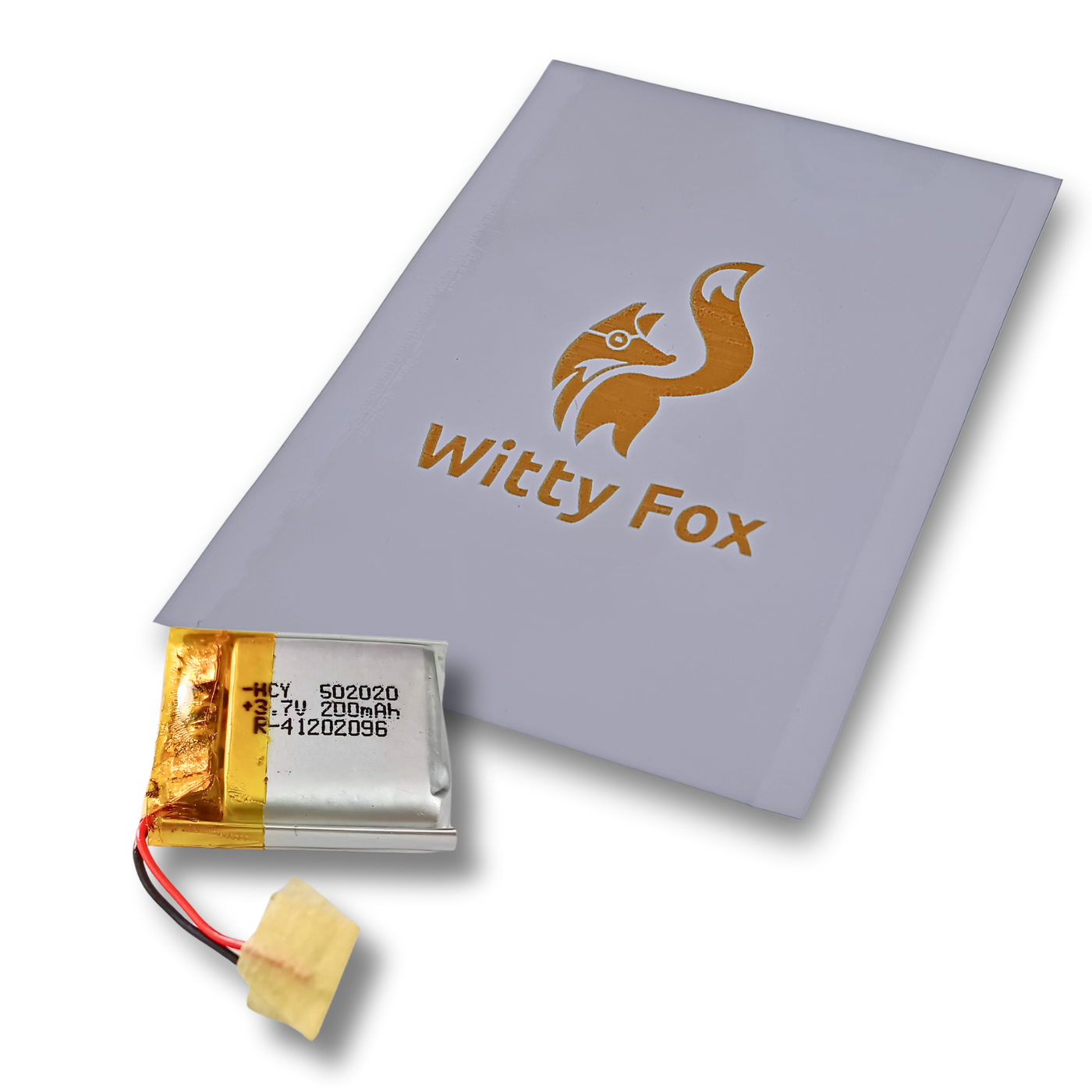 Witty Fox 200mAh Rechargeable 3.7V LiPo Battery -Lithium Polymer Battery for Drone -Robocraze