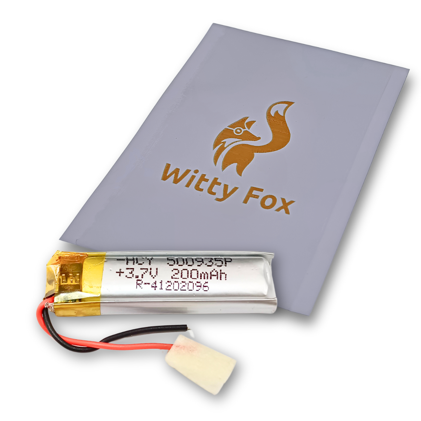 Witty Fox 200mAh Rechargeable 3.7V LiPo Battery for Drone -Lithium Polymer Battery for Drone -Robocraze