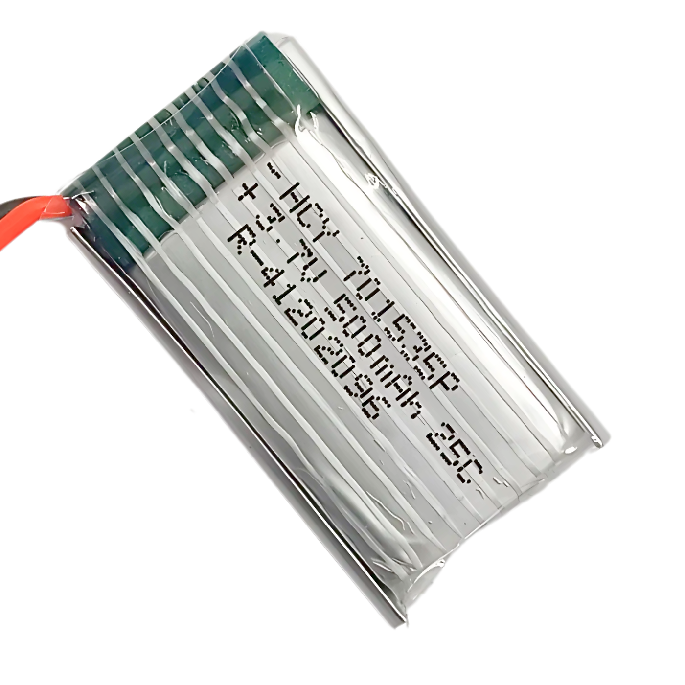Witty Fox 500mAh Rechargeable 3.7v LiPo Battery with Connector -Lithium Polymer Battery for Drone -Robocraze