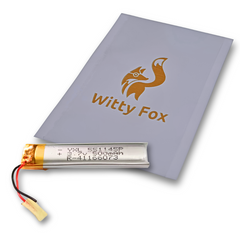 Witty Fox 500mah Rechargeable 3.7v LiPo Battery -Lithium Polymer Battery for Drone -Robocraze