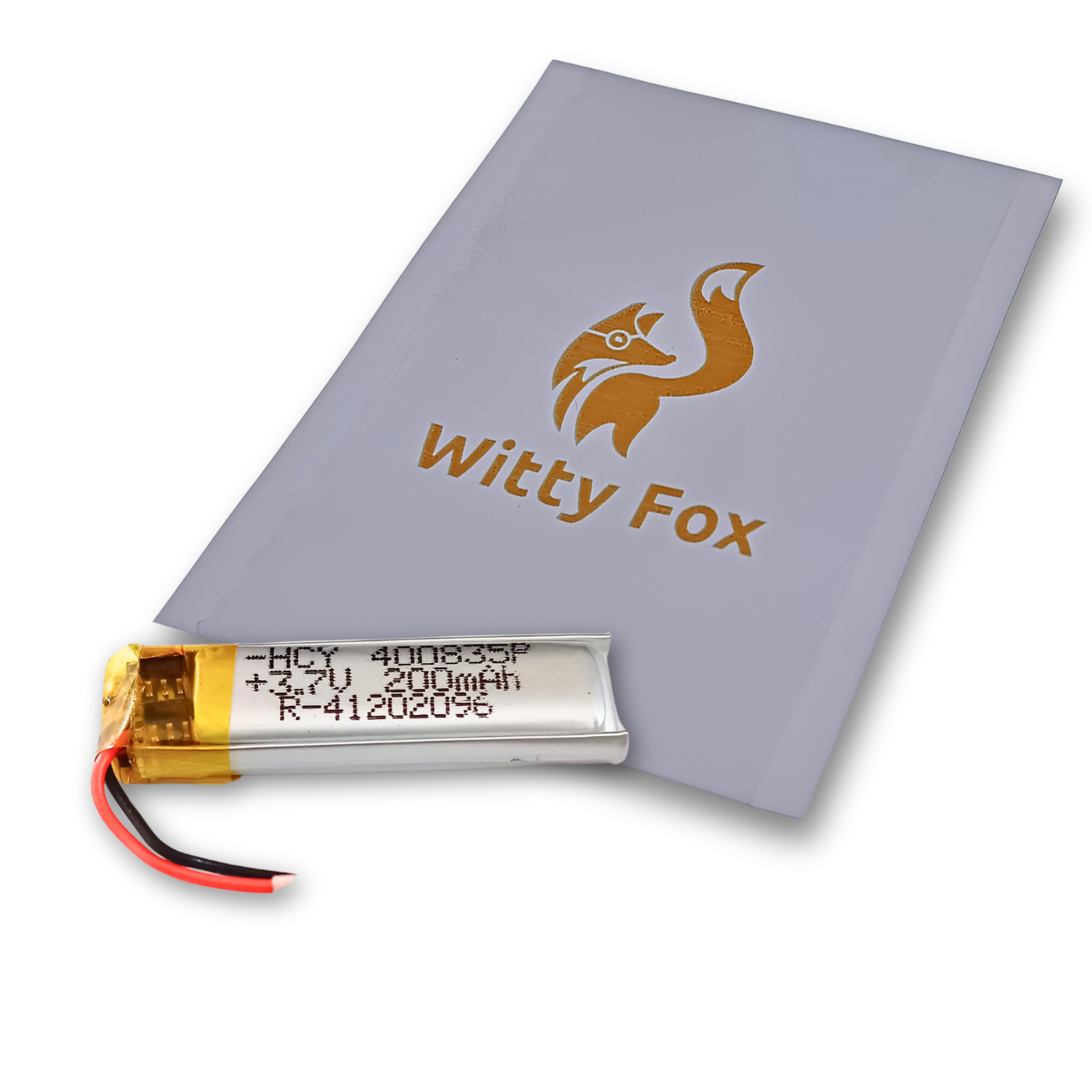 Witty Fox Rechargeable 200mAh 3.7V Lithium Polymer Battery -LiPo Battery for Drone -Robocraze